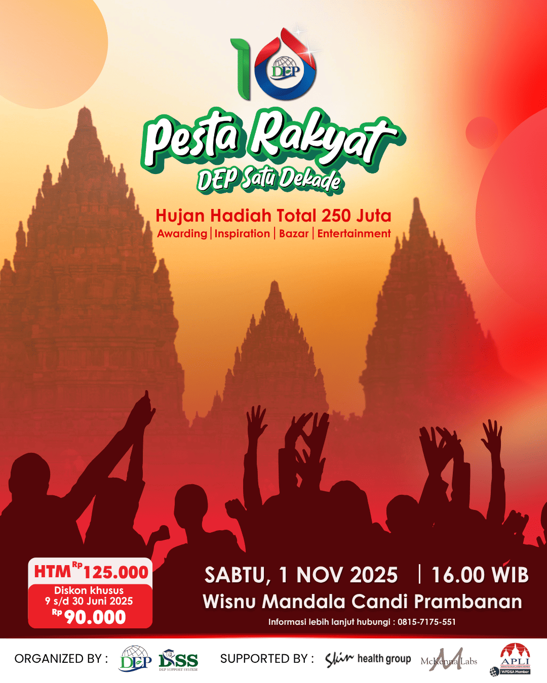 PESTA RAKYAT DEP SATU DEKADE 2025