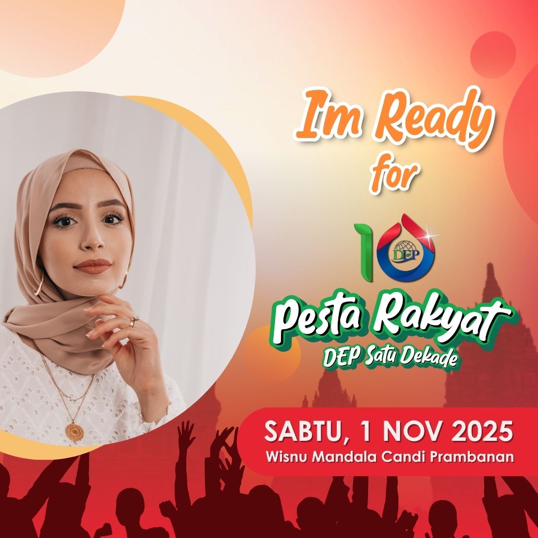Twibbon Pesta Rakyat DEP Satu Dekade 2025